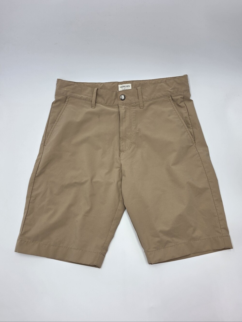 NEW Crewcuts boys' khaki performance shorts size 14